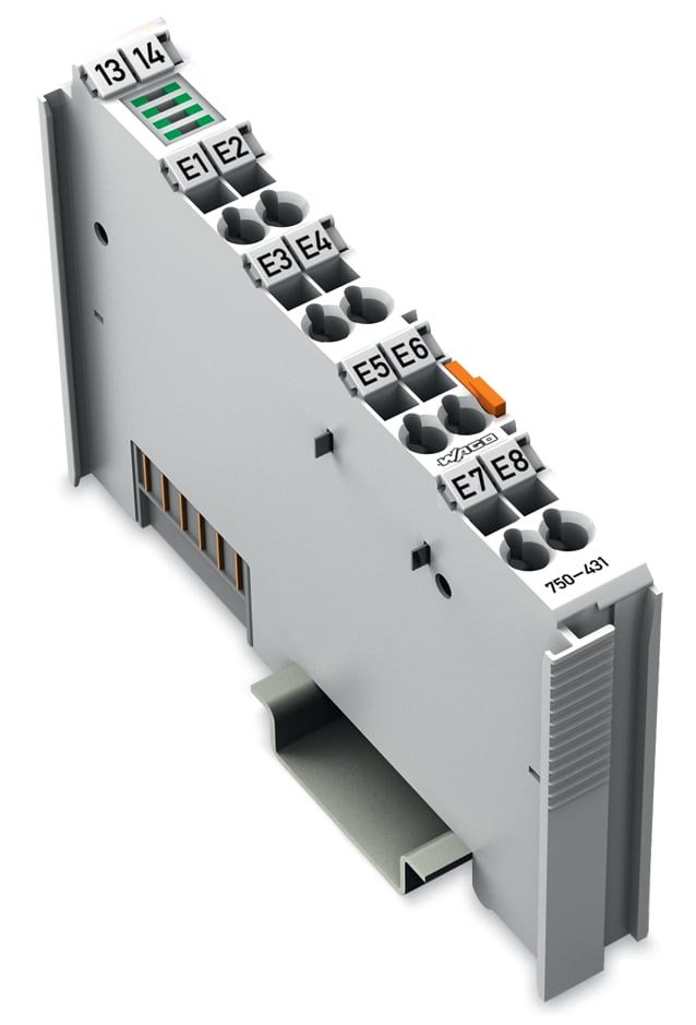 WAGO ELETTRONICA - Ingresso digitale a 8 canali.24 V DC.0,2 ms.grigio chiaro