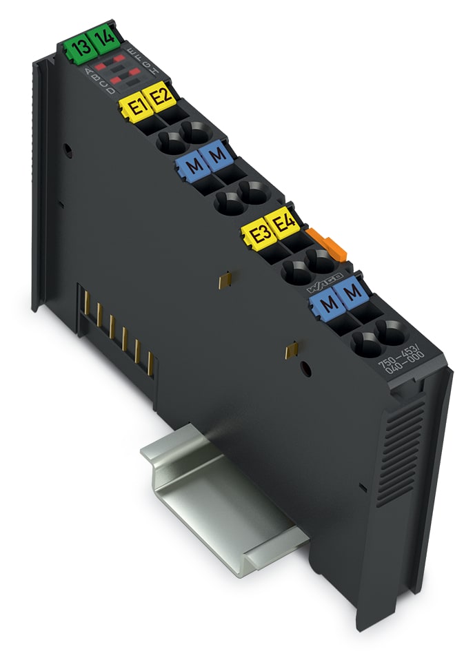 WAGO ELETTRONICA - Ingresso analogico a 4 canali.0 - 20 mA.Single-ended.grigio scuro