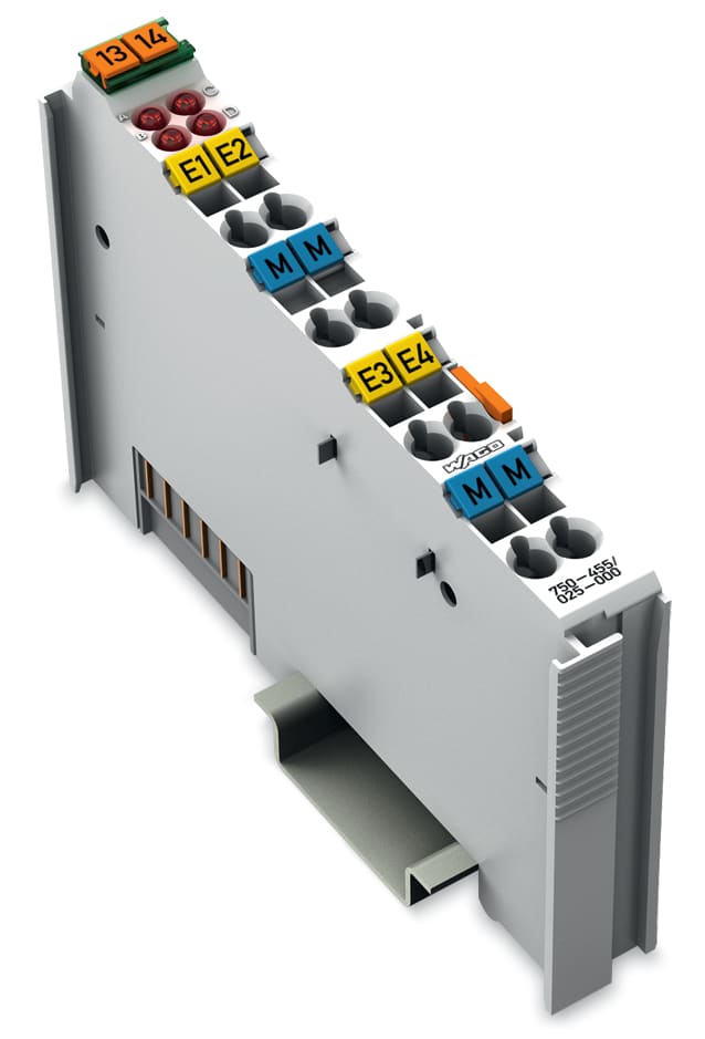 WAGO ELETTRONICA - Ingresso analogico a 4 canali.4 - 20 mA.Single-ended.grigio chiaro