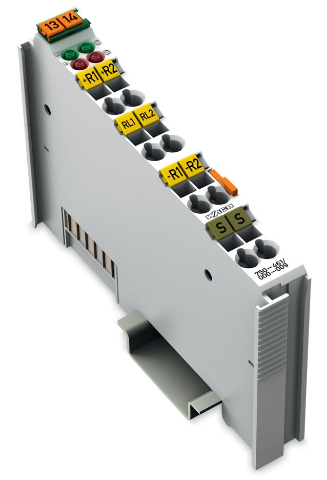 WAGO ELETTRONICA - Ingresso analogico a 2 canali.Per sensori di resistenza Ni1000 TK5000/RT.grigio chiaro