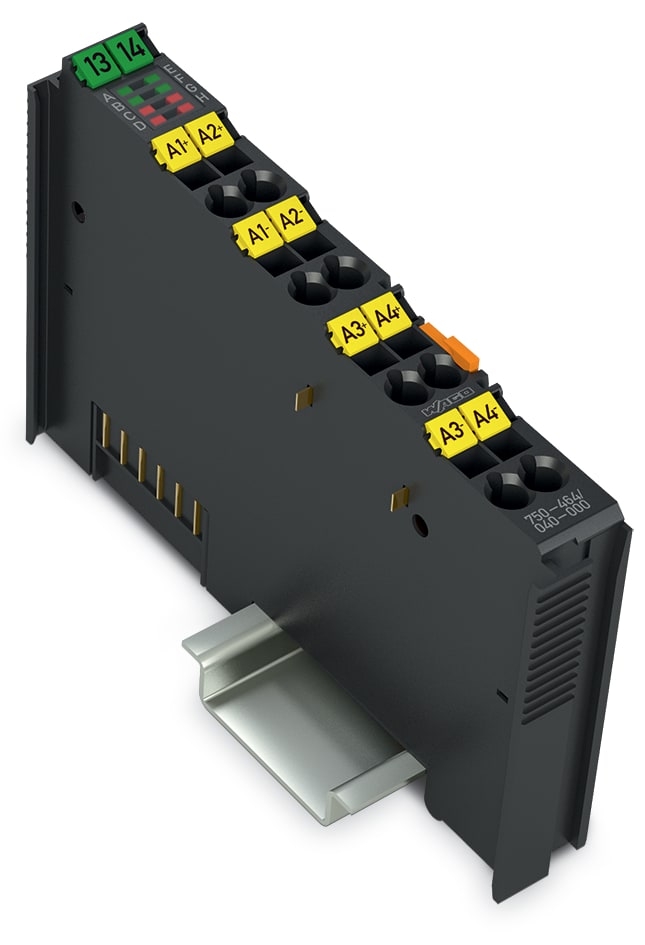 WAGO ELETTRONICA - Ingresso analogico a 2/4 canali.Misurazione resistenza.Regolabile.grigio scuro 750-464/040-000