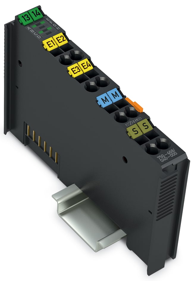 WAGO ELETTRONICA - Ingresso analogico a 4 canali.0 - 10 V DC.Single-ended.grigio scuro 750-468/040-000