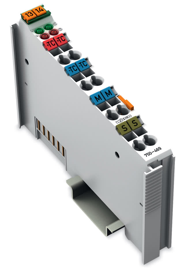 WAGO ELETTRONICA - Ingresso analogico a 2 canali.Termocoppia K.Diagnostica.grigio chiaro