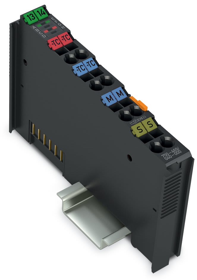 WAGO ELETTRONICA - Ingresso analogico a 2 canali.Termocoppia.Regolabile.grigio scuro