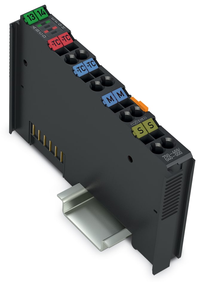 WAGO ELETTRONICA - Ingresso analogico a 2 canali.Termocoppia.Regolabile.grigio scuro