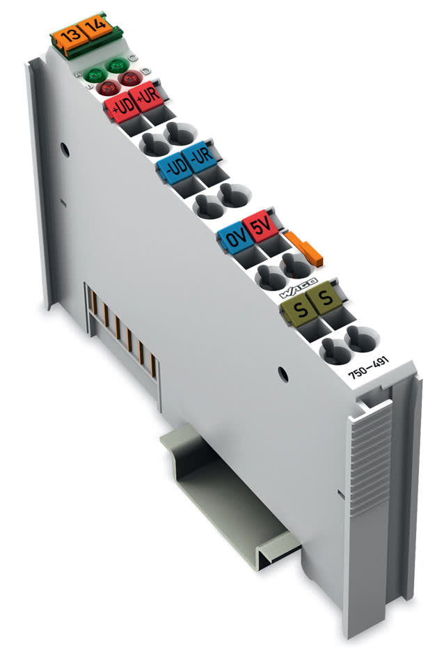WAGO ELETTRONICA - Ingresso analogico a 1 canale.Ponti di resistenza (strain gauge).grigio chiaro