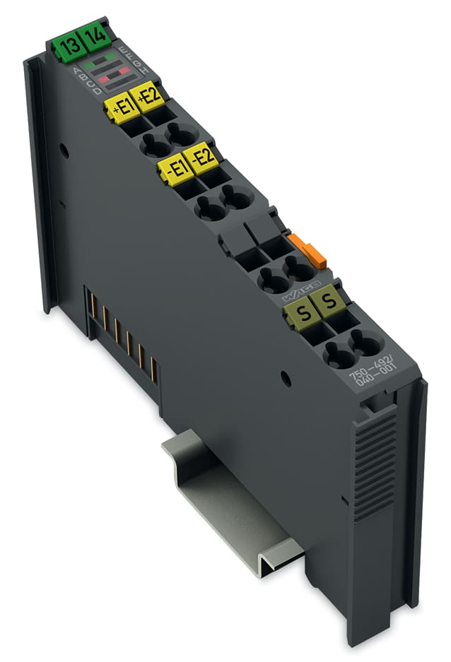 WAGO ELETTRONICA - Ingresso analogico a 2 canali.4 - 20 mA.Ingresso differenziale.grigio scuro