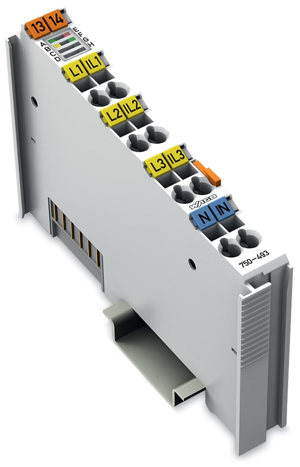 WAGO ELETTRONICA - Misurazione della potenza trifase.480 V AC, 1 A.grigio chiaro