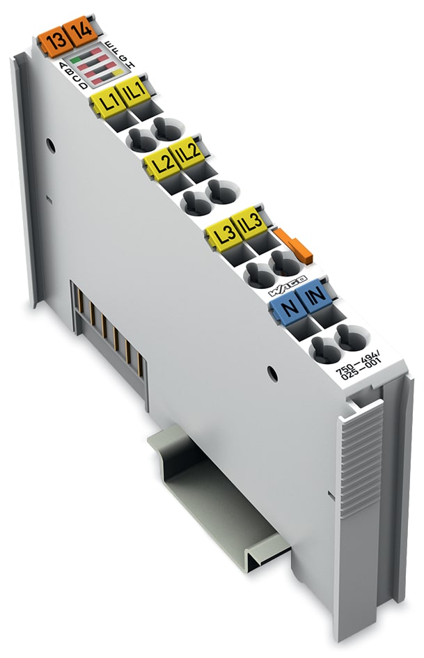 WAGO ELETTRONICA - Misurazione della potenza trifase.480 V AC, 5 A.Temperatura est.