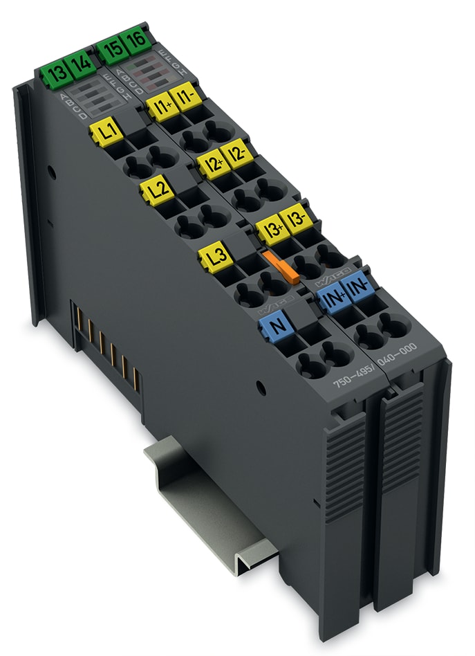 WAGO ELETTRONICA - Misurazione della potenza trifase.690 V AC, 1 A.Estrema.grigio scuro