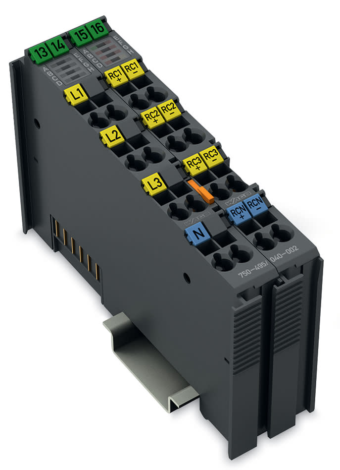 WAGO ELETTRONICA - Misurazione della potenza trifase.Bobina Rogowski 690 V AC.Estrema.grigio scuro