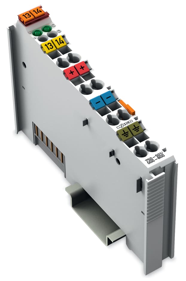 WAGO ELETTRONICA - Uscita digitale a 2 canali.24 V DC.0,5 A.grigio chiaro