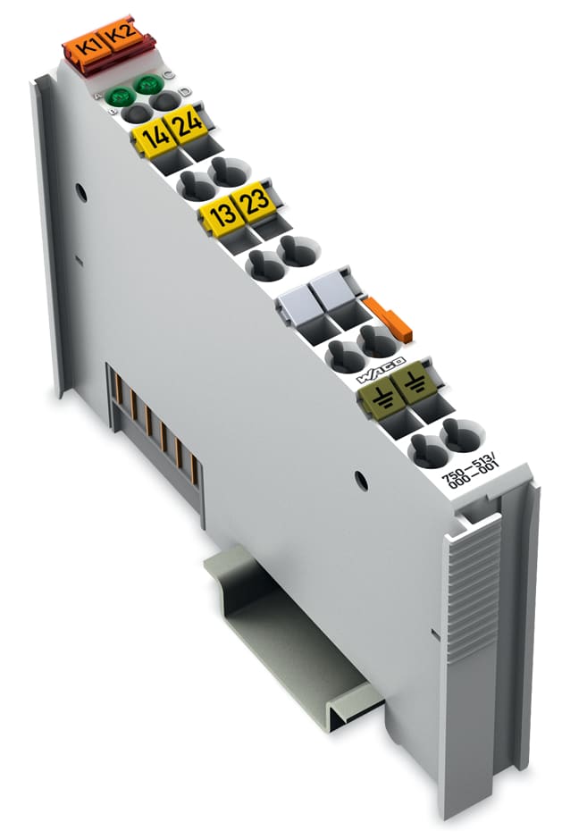 WAGO ELETTRONICA - Uscita relè a 2 canali.250 V AC.2,0 A.grigio chiaro