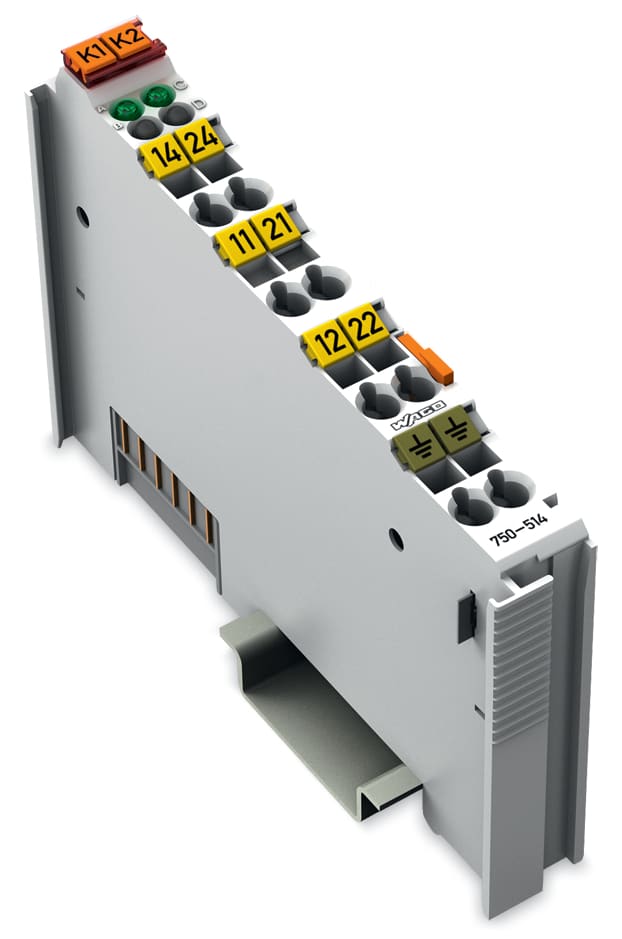 WAGO ELETTRONICA - Uscita relè a 2 canali.125 V AC.0,5 A.grigio chiaro
