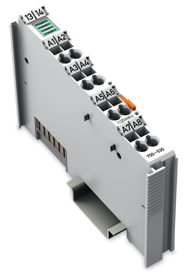 WAGO ELETTRONICA - Uscita digitale a 8 canali.24 V DC.0,5 A.grigio chiaro