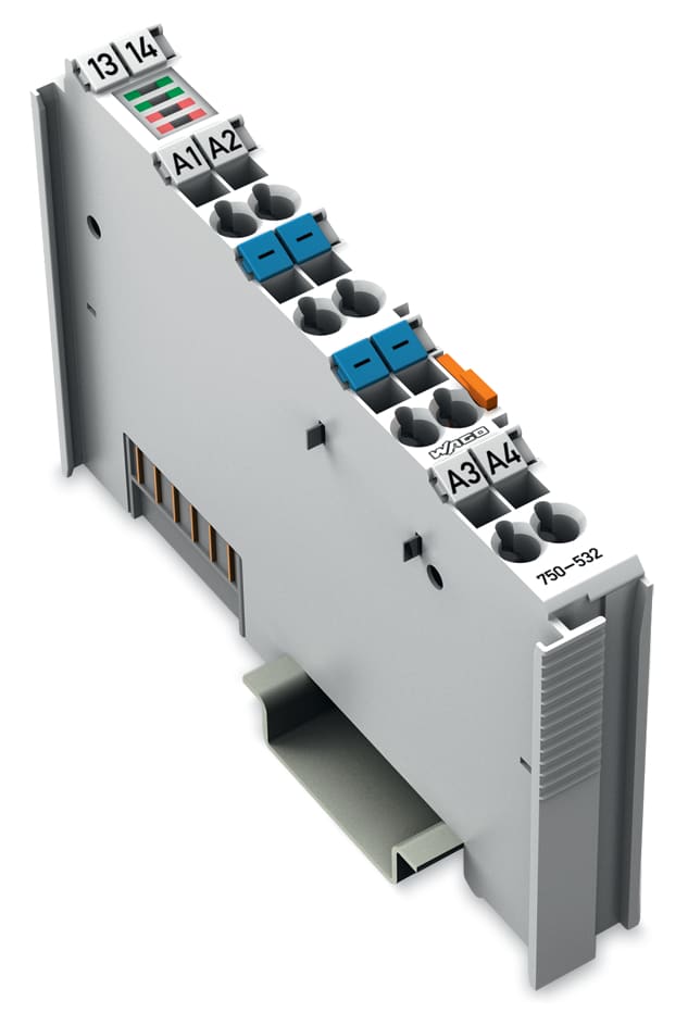 WAGO ELETTRONICA - Uscita digitale a 4 canali.24 V DC.0,5 A.grigio chiaro