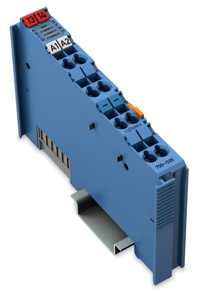 WAGO ELETTRONICA - Uscita digitale a 2 canali.24 V DC.Sicurezza intrinseca.blu