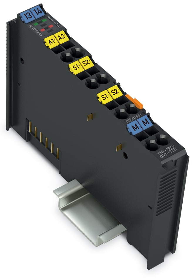 WAGO ELETTRONICA - Uscita analogica a 2 canali.0/4 - 20 mA.16 bit.grigio scuro 750-563/040-000