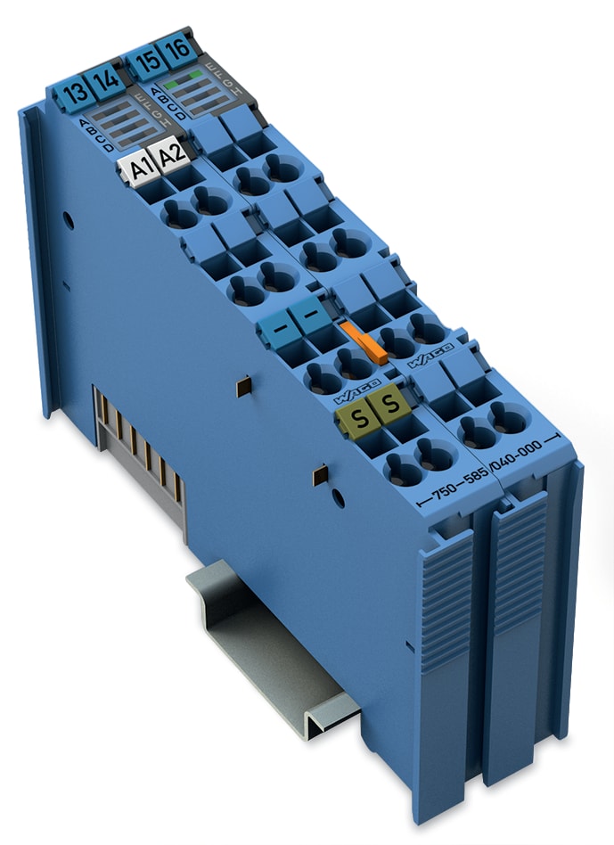 WAGO ELETTRONICA - Uscita analogica a 2 canali.0 - 20 mA.Sicurezza intrinseca.blu