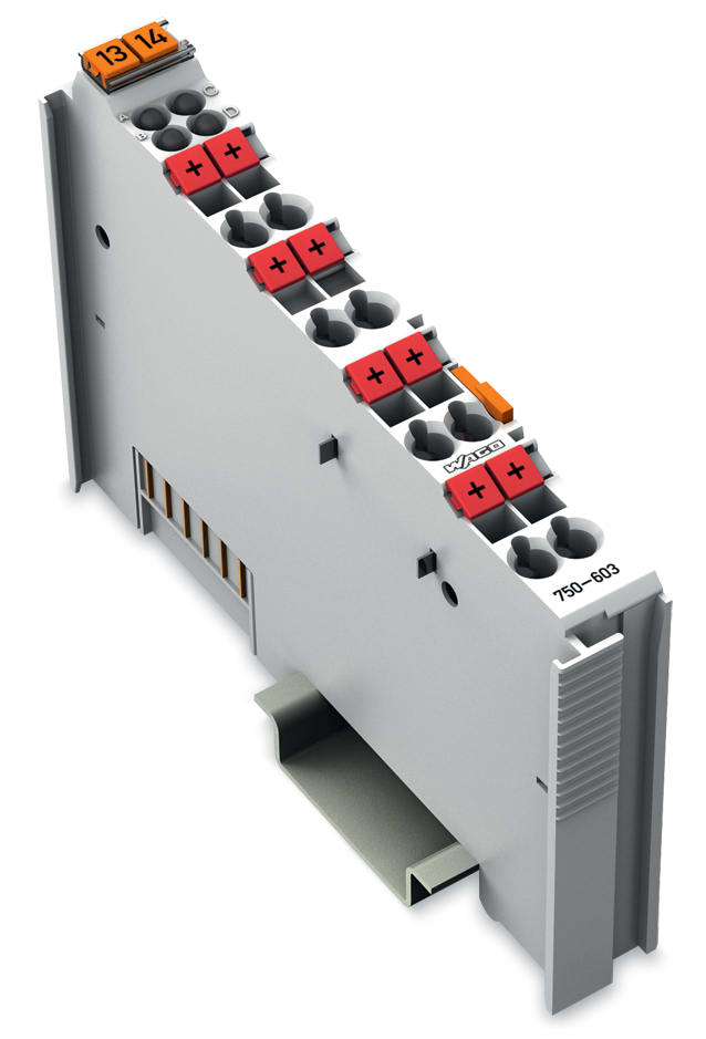WAGO ELETTRONICA - Distribuzione del potenziale.8 vie 24 V.grigio chiaro
