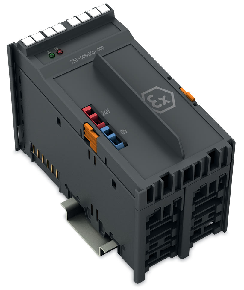 WAGO ELETTRONICA - Alimentazione.24 V DC.Diagnostica.grigio scuro 750-606/040-000