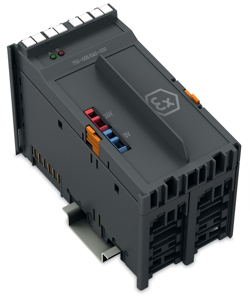 WAGO ELETTRONICA - Alimentazione.24 V DC.Diagnostica.grigio scuro