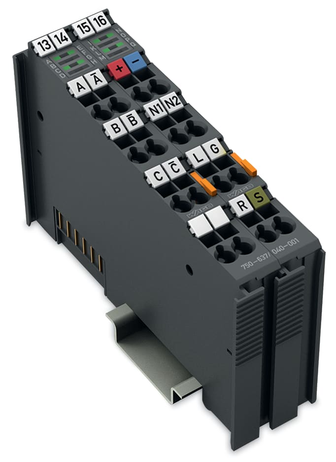 WAGO ELETTRONICA - Interfaccia encoder incrementale.24 V DC.Ingresso differenziale.grigio scuro 750-637/040-001