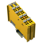 WAGO ELETTRONICA - Ingresso/uscita digitale a 4/4 canali fail-safe.24 V DC.0,5 A.giallo