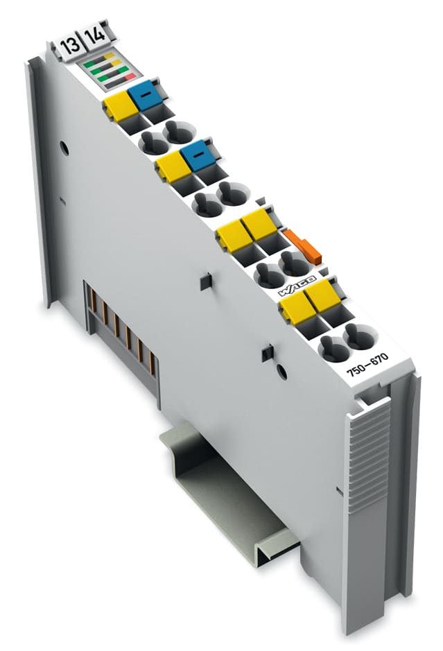 WAGO ELETTRONICA - Controllore Stepper (passo-passo).RS-422/24 V DC.20 mA.grigio chiaro