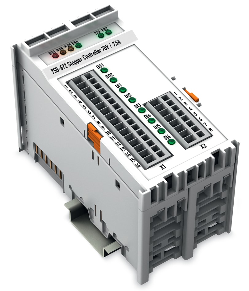 WAGO ELETTRONICA - Controllore Stepper (passo-passo).70 V DC.7,5 A.grigio chiaro