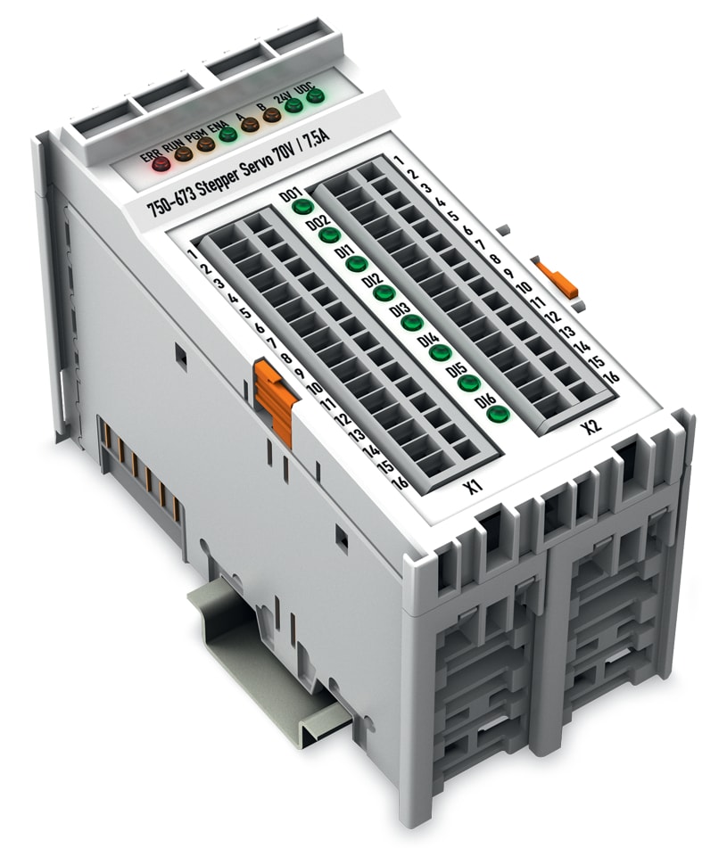 WAGO ELETTRONICA - Controllore Stepper.70 V DC.7,5 A.grigio chiaro 750-673