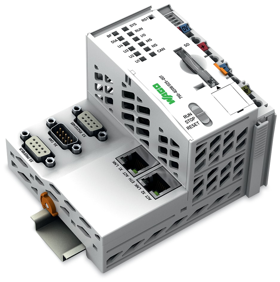 WAGO ELETTRONICA - Controllore PFC200.2 x ETHERNET, RS-232/-485, CAN, CANopen, master PROFIBUS.Tecnologia per il telecontrollo