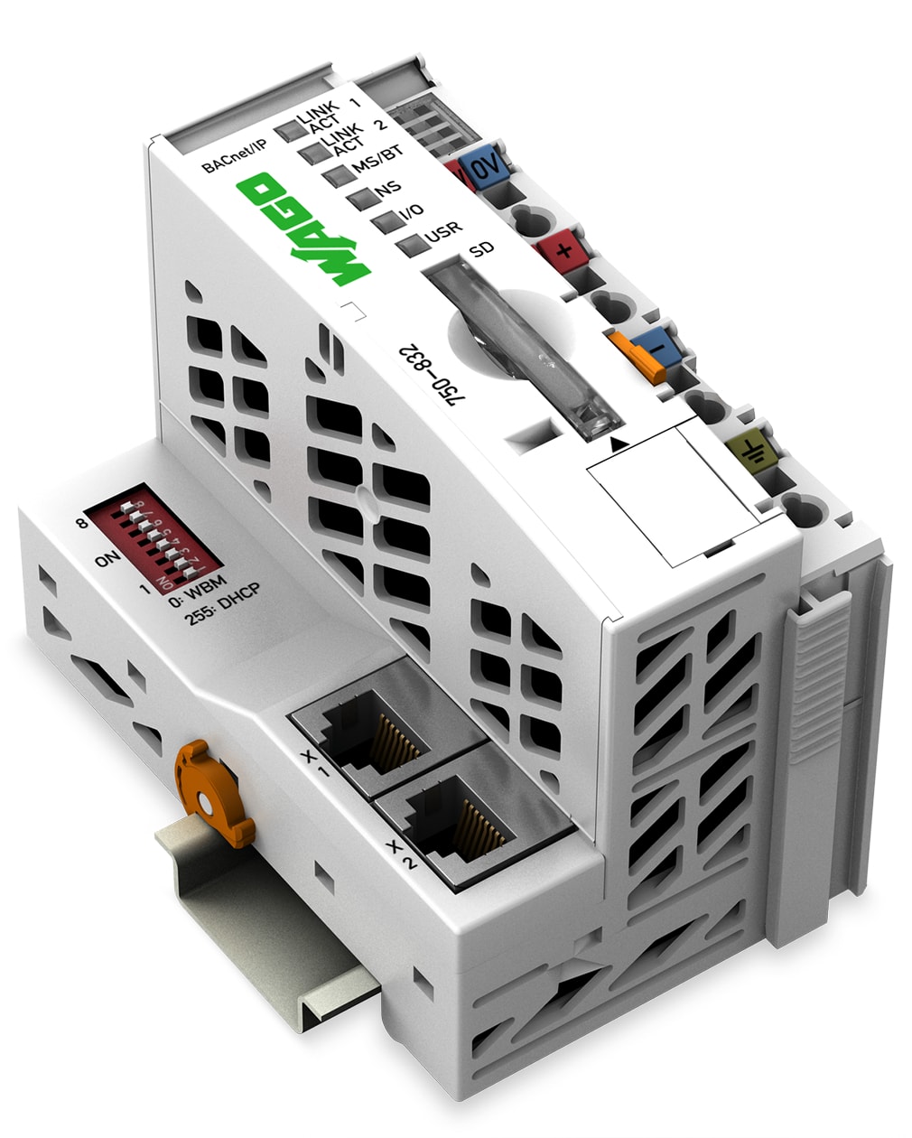 WAGO ELETTRONICA - Controllore BACnet/IP.4ª generazione.2 x ETHERNET, slot scheda SD