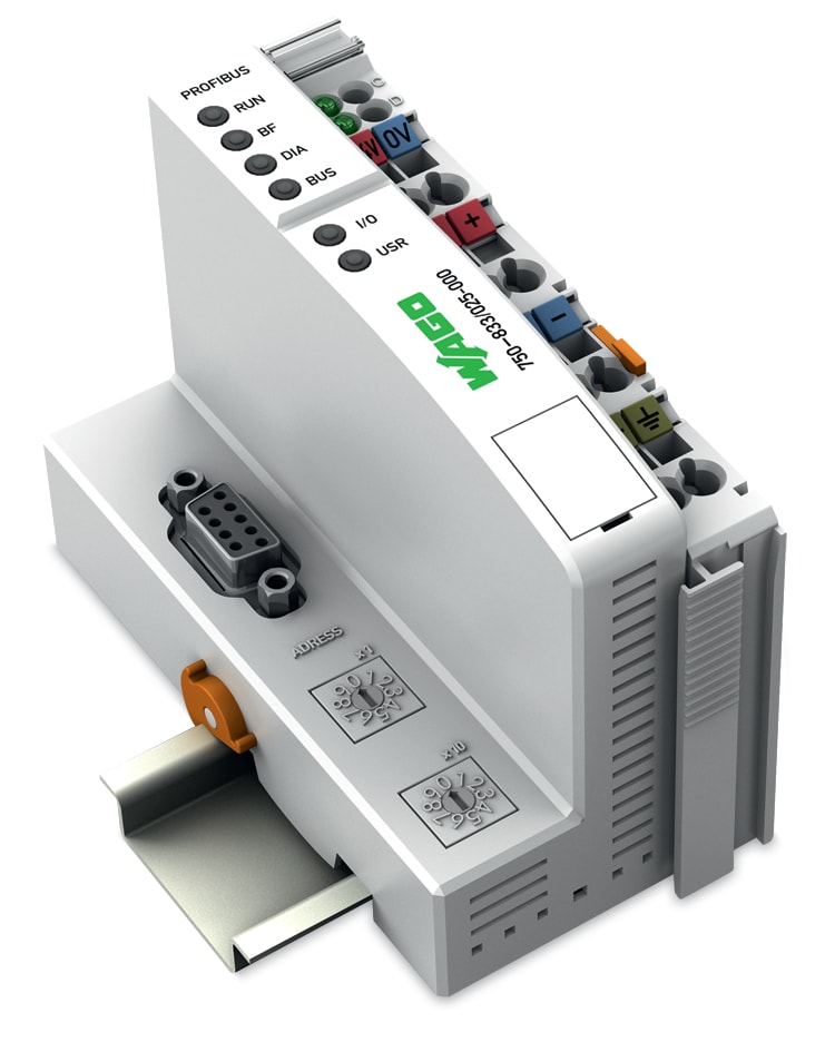 WAGO ELETTRONICA - Controllore slave PROFIBUS.Temperatura est..grigio chiaro 750-833/025-000