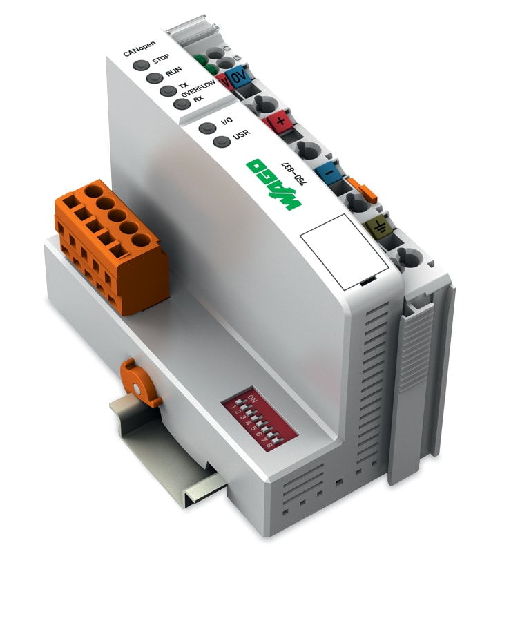 WAGO ELETTRONICA - Controllore CANopen.128/64 KB Programma/RAM.MCS.grigio chiaro