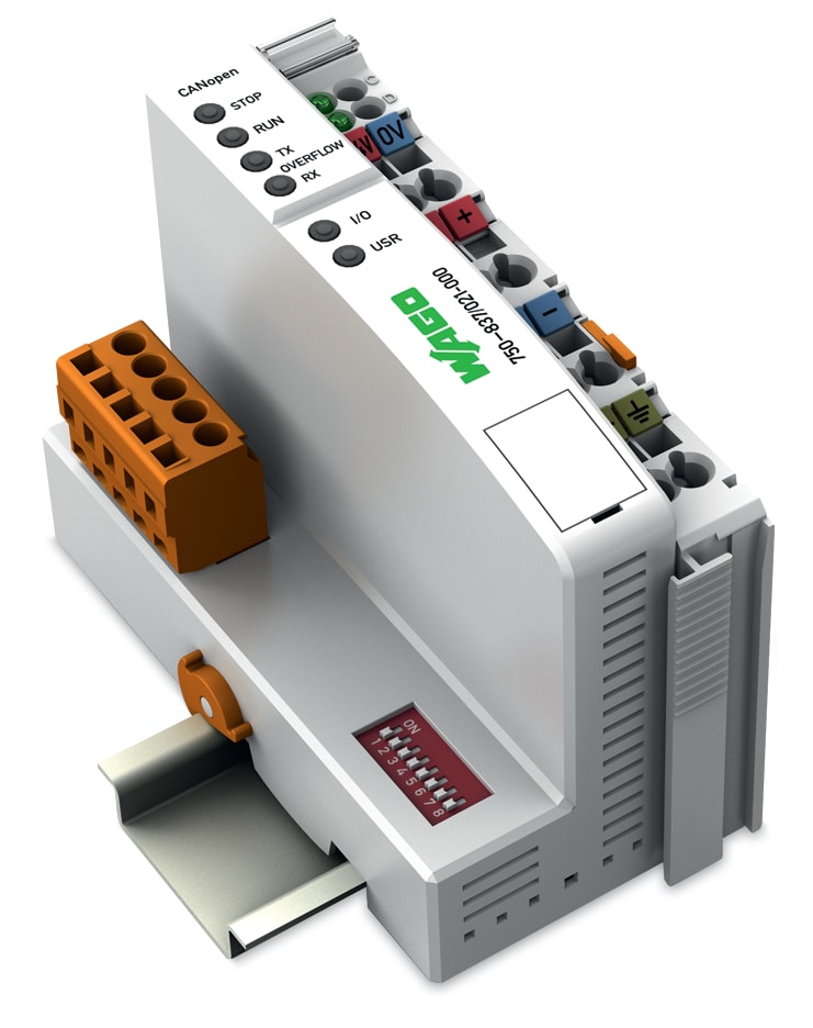 WAGO ELETTRONICA - Controllore CANopen.640/832 KB Programma/RAM.MCS.grigio chiaro