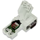 WAGO ELETTRONICA - Connettore per fieldbus PROFIBUS.con connettore maschio D-sub.9 poli.grigio chiaro