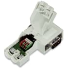 WAGO ELETTRONICA - Connettore per fieldbus PROFIBUS.con connettore maschio D-sub.9 poli.grigio chiaro