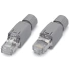 WAGO ELETTRONICA - Connettore ETHERNET RJ-45, IP20.ETHERNET 10/100 Mbit/s.per montaggio su campo.grigio chiaro