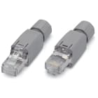 WAGO ELETTRONICA - Connettore ETHERNET RJ-45, IP20.ETHERNET 10/100 Mbit/s.per montaggio su campo.grigio chiaro