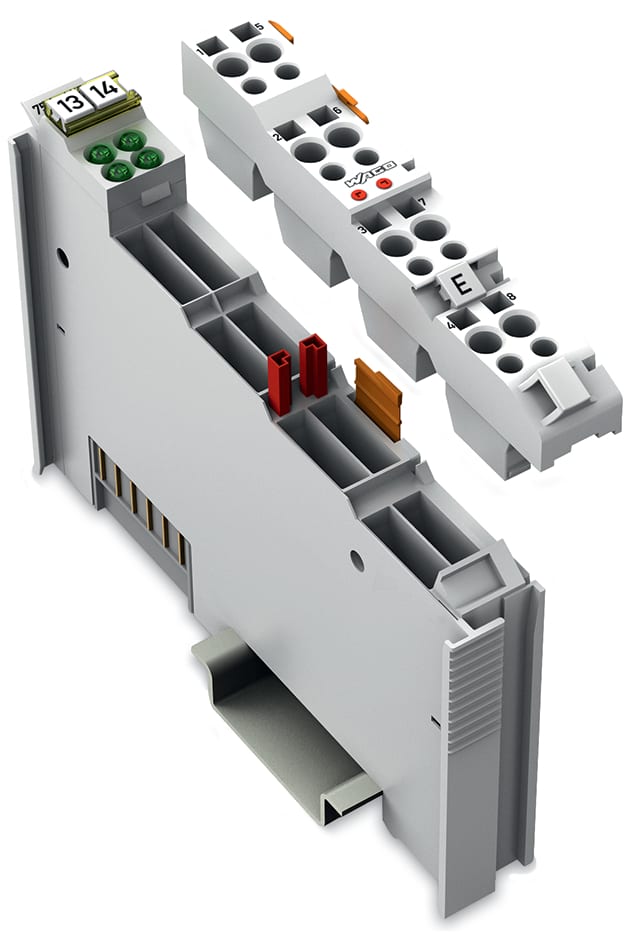 WAGO ELETTRONICA - Ingresso digitale a 4 canali.24 V AC/DC.20 ms.grigio chiaro
