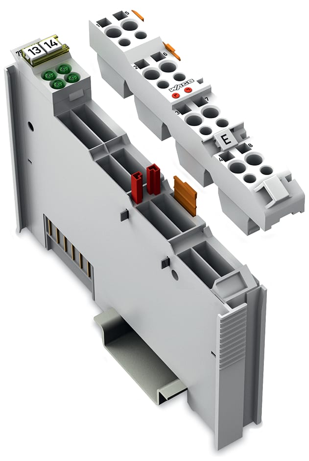 WAGO ELETTRONICA - Ingresso digitale a 4 canali.24 V AC/DC.50 ms.grigio chiaro