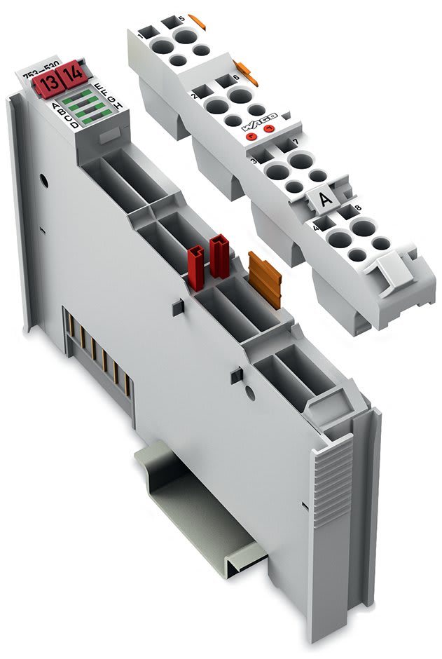 WAGO ELETTRONICA - Uscita digitale a 8 canali.24 V DC.0,5 A.grigio chiaro