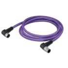 WAGO ELETTRONICA - Cavo PROFIBUS.Presa M12B. angolata.Spina M12B. angolata.viola