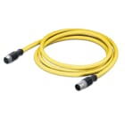 WAGO ELETTRONICA - Cavo bus di sistema.Presa M12B. assiale.Spina M12B. assiale.giallo 756-1305/060-070