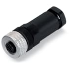 WAGO ELETTRONICA - Connettore innestabile montato.4 poli.Presa M12, assiale