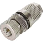 WAGO ELETTRONICA - Connettore innestabile montato.5 poli, schermato.Presa M12, assiale
