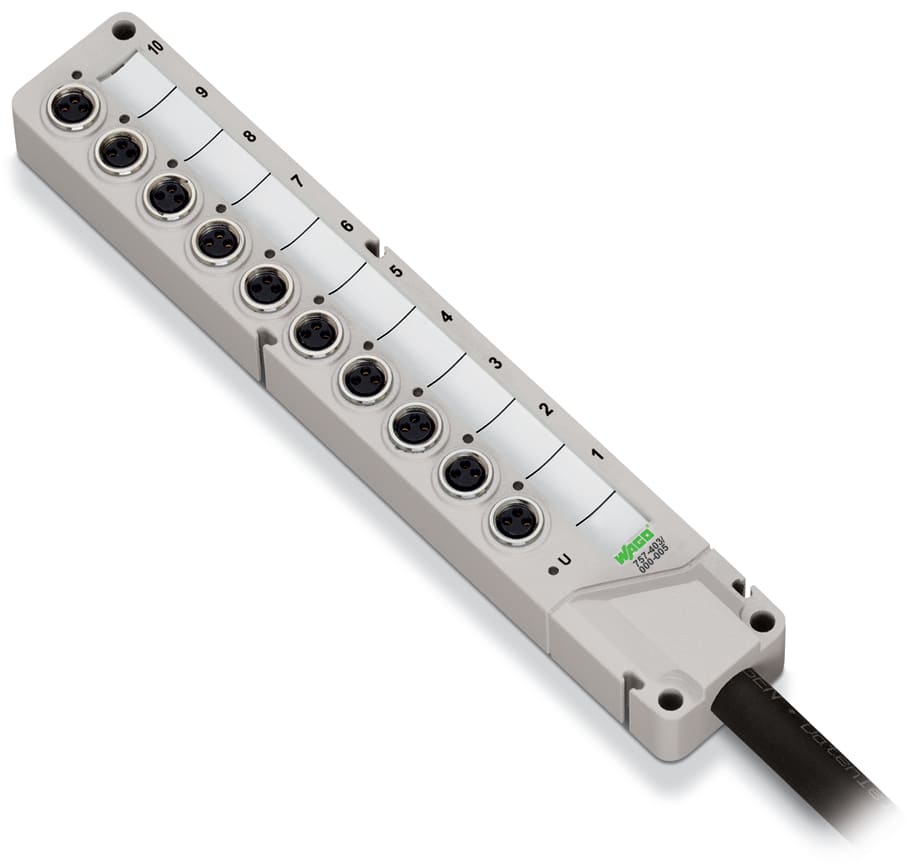 WAGO ELETTRONICA - Box per sensore/attuatore M8.10 vie.3 poli 757-403/000-010