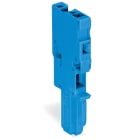 WAGO ELETTRONICA - Spina femmina per 1 conduttore.CAGE CLAMP®.4 mm².blu