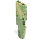 WAGO ELETTRONICA - Spina femmina per 1 conduttore.CAGE CLAMP®.4 mm².verde-giallo